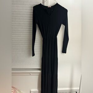 Chic Black Long Sleeve Dress